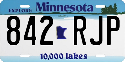 MN license plate 842RJP