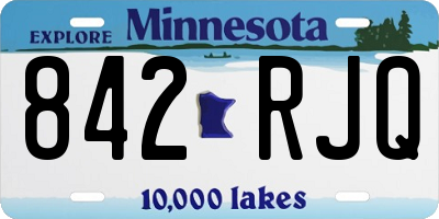 MN license plate 842RJQ