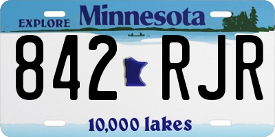 MN license plate 842RJR