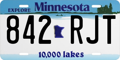 MN license plate 842RJT