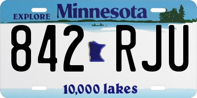 MN license plate 842RJU