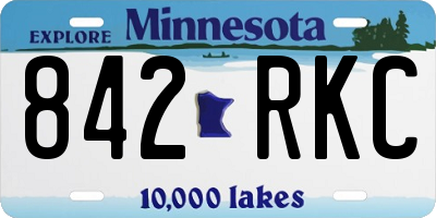MN license plate 842RKC
