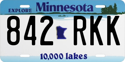 MN license plate 842RKK