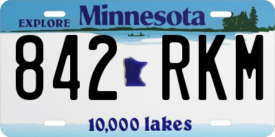 MN license plate 842RKM