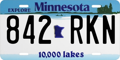 MN license plate 842RKN