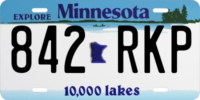 MN license plate 842RKP