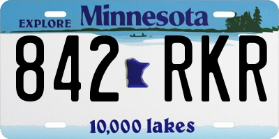 MN license plate 842RKR
