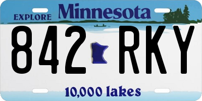 MN license plate 842RKY