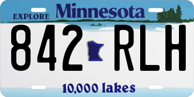 MN license plate 842RLH