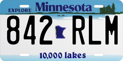 MN license plate 842RLM