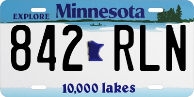 MN license plate 842RLN