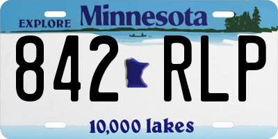MN license plate 842RLP