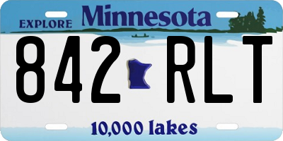 MN license plate 842RLT