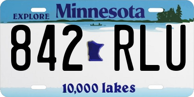 MN license plate 842RLU