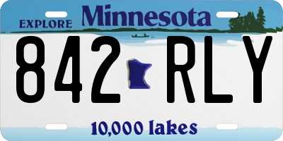 MN license plate 842RLY