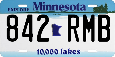 MN license plate 842RMB