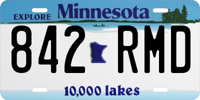 MN license plate 842RMD