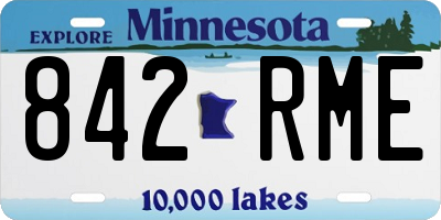 MN license plate 842RME