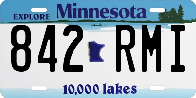 MN license plate 842RMI