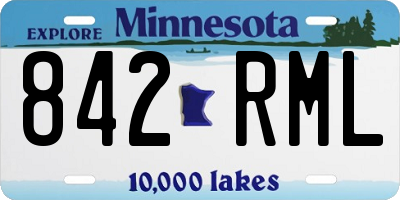 MN license plate 842RML