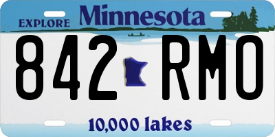 MN license plate 842RMO