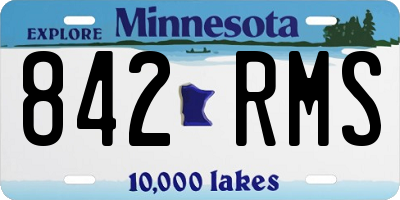 MN license plate 842RMS