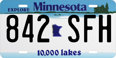 MN license plate 842SFH