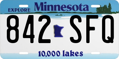 MN license plate 842SFQ