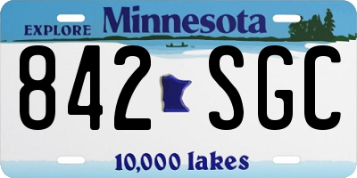 MN license plate 842SGC