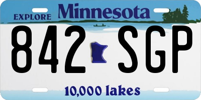 MN license plate 842SGP