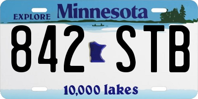 MN license plate 842STB