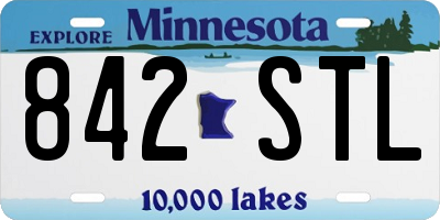 MN license plate 842STL