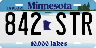 MN license plate 842STR