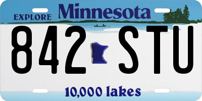 MN license plate 842STU