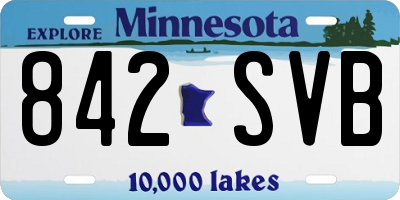 MN license plate 842SVB