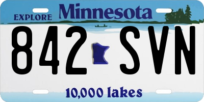 MN license plate 842SVN