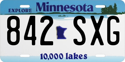 MN license plate 842SXG