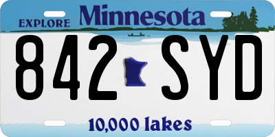 MN license plate 842SYD