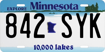 MN license plate 842SYK