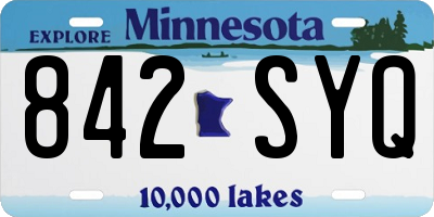 MN license plate 842SYQ