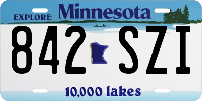 MN license plate 842SZI