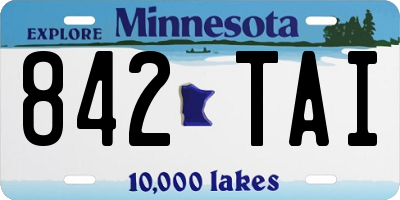MN license plate 842TAI