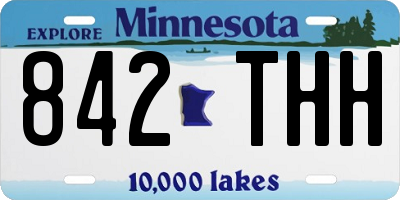 MN license plate 842THH