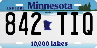 MN license plate 842TIQ