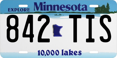 MN license plate 842TIS