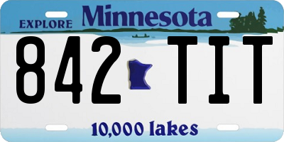 MN license plate 842TIT