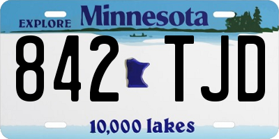 MN license plate 842TJD