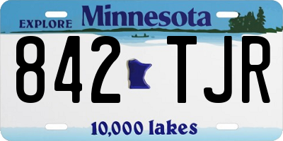 MN license plate 842TJR