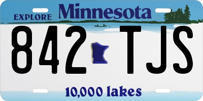 MN license plate 842TJS