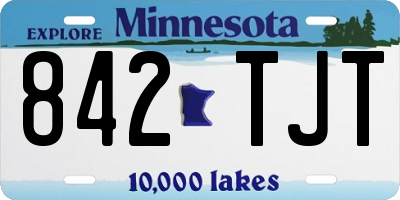 MN license plate 842TJT